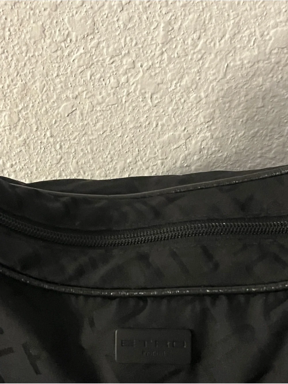 Etro Black Logo-Print Hobo Shoulder Bag